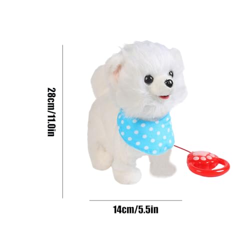 Jouet chien qui marche et aboie : peluche électrique interactive pour enfant