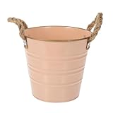 Zerodeko Gusseisen Blumeneimervase Mit Doppelgriff Für Blumenarrangements Haushalt Garten Terrasse Innen Außen Nutzung Eimer Behälter Pflanzgefäß