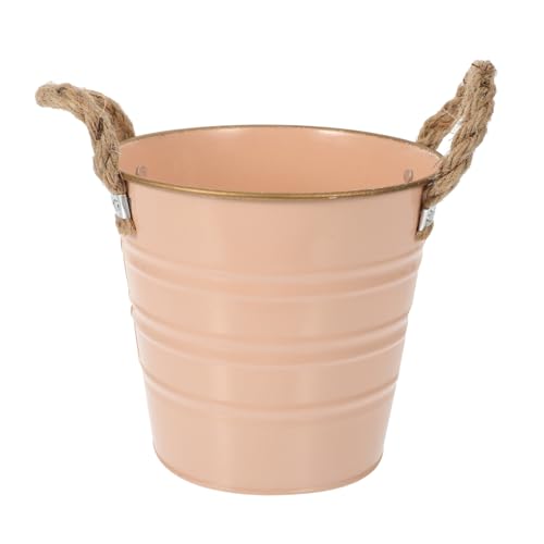 Zerodeko Gusseisen Blumeneimervase Mit Doppelgriff Für Blumenarrangements Haushalt Garten Terrasse Innen Außen Nutzung Eimer Behälter Pflanzgefäß