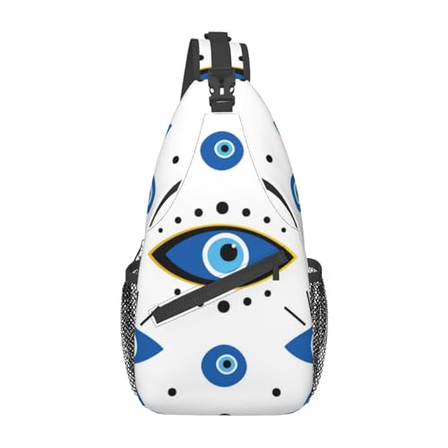Sac à bandoulière mauvais yeux pour homme et femme noir