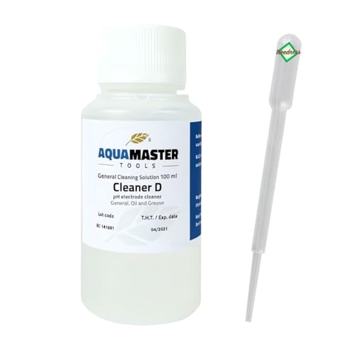 Weedness Aqua Master Reinigungslösung 100 ml - pH EC-Messgerät Reinigung Wert Kalibrierlösung Lösung Puffer Set Flüssigkeit Grow Anbau