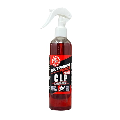 Extreme Force Premium Gun CLP, Clean Lube Protect, Synthetic Blend Removes Carbon & Rust, US Special Forces Veteran/Master Gunsmith Formulated, Made in USA (8 oz)