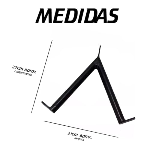 Barra Puxador V Fitness Academia Polia Profissional Preto Tríceps Braço para Cross Over Musculação A