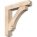 Ekena Millwork BKT0806X38X38IMP04SDF Imperial Craftsman Smooth Bracket w/Offset Brace, Douglas Fir