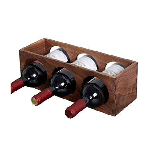 Soporte para botellas de vino de madera RUVOO miniatura 1