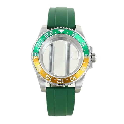 1pc 20ATM 40 �~�����[�g�� GMT �P�[�X���c 8215 ���[�u�����g 28.5 �~�����[�g���_�C�������o�[�u���X���b�g�T�t�@�C�A 120 �N���b�N(Green strap 17)