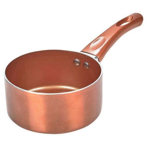 3 Pcs Urbn-Chef Ceramic Copper Induction Cooking Pots Lid Saucepans Cookware Set Aluminium Construction Saucepan Frying Kitchen Home Gift Present 3 Gallery Image