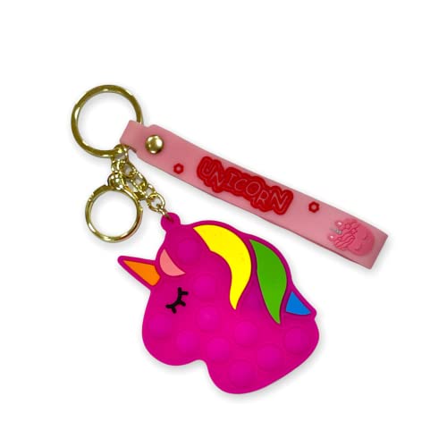 Image of AUGEN Cute Pop It Coin Purse Pouch Keychain For Gifting With Key Ring Anti-Rust (Pack Of 1)