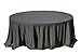 Mantel Mesa Redonda Negro Grande en Diferentes Medidas de Tela, Personalizado y Profesional, para Hogar, Catering, Restaurante, Hostelería y Boda. Antiarrugas, Fácil de Lavar. (Medida Mesa 180x74)