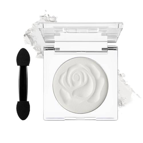 DE'LANCI Sombra de Ojos Mate Individual, Marrón Neutro, Resistente al Agua, Pigmentada, Vegana (Blanco)