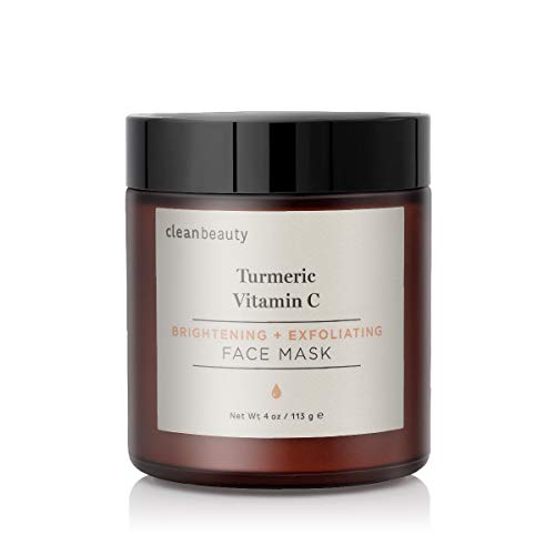 Clean Beauty Turmeric + Vitamin C Brightening and Exfoliating Face Mask, 4 oz