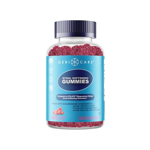 GeriCare Stool Softener Gummies, 60 Count