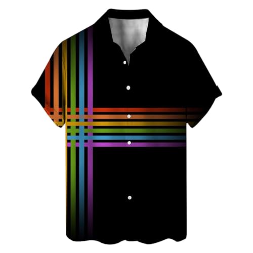 T-shirt d'été arc-en-ciel pour vos loisirs et sorties décontractées en ville