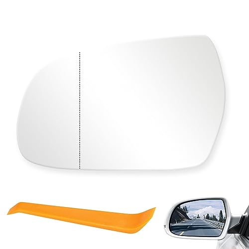 DXiongW Verre Rétroviseur Compatible avec Golf 7 2013 2014 2015 2018 2019 2020 Droit Miroir Retroviseur Exterieur Glace Rétroviseur Chauffant Asphérique avec Plaque de Support Droit