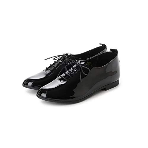 最安値 Rp1 Blk E Rp1 レシピ Recipe 婦人靴 Enamel Blk 19fw レディース レースアップ Tomartrust Org