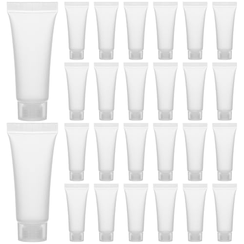 NOLITOY 50 Pcs botellas para champú tapas mini botella de crema de manos botella reutilizable loción corporal gel de manos fijador labial botellas recargables botellas para lavado de cara