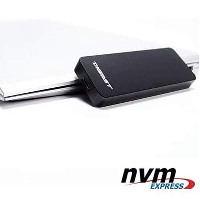 Carcasa M.2 NVMe SSD a USB 3.1 negra miniatura 4