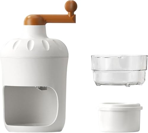 TTBD 手動 かき氷機 ふわふわ かき氷器 かき氷機 手動式 かき氷 機械 製氷カップ1個付き(Mサイズ) ミニハンドクランクアイスクラッシャーアイスシェーバー DIY 楽しいクラッシュアイスメーカー バーやキッチンなどどこでも氷をお楽しみください (電
