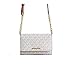 Michael Kors Women's 35F0GTVC8B Jet Set Travel Medium Multifunction Phone Xbody Crossbody Bag Wallet (Vanilla)