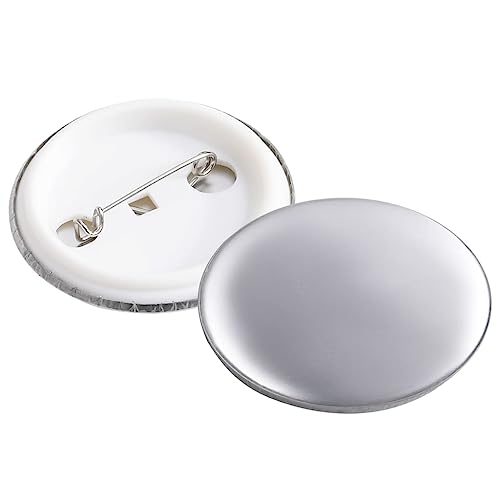 vidaXL 500x Set de Chapas Parte Metal para Creador de Insignias Caseras DIY Publicitarias Promocionales Ligeras Fáciles de Fijar 37 mm