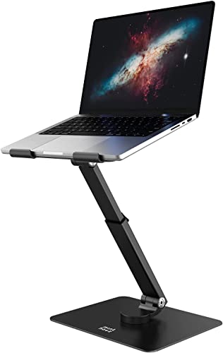 Soporte para portátil de escritorio ajustable en altura, gris Cover