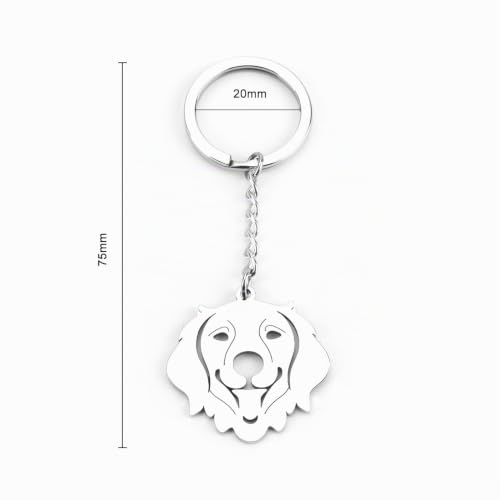 MUCOOS Haustier Hund Schlüsselanhänger - Personalisiert, Auto, Damen, Glücksbringer