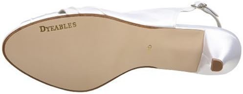 Dyeables Women's Nicky Sandal,White,7 W US | Image 3