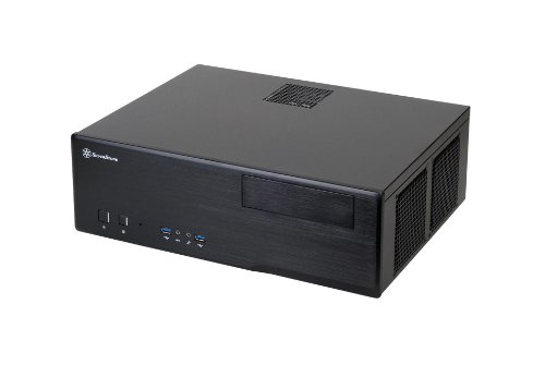 Gabinete para PC SilverStone Technology SST-GD05B-3.0-USA Micro-ATX de aluminio y acero con 2 puertos USB 3.0 frontales en negro miniatura 7