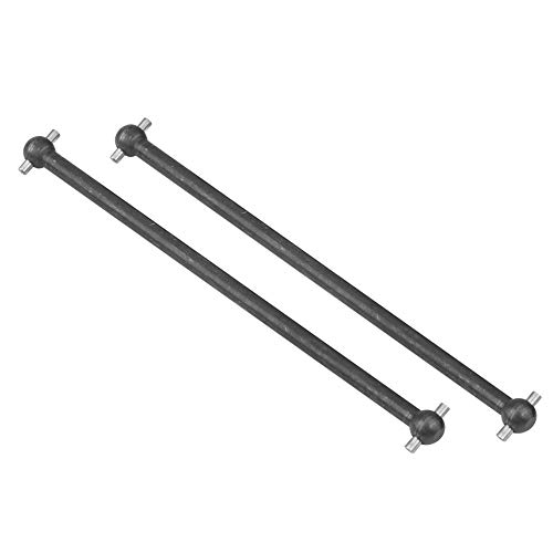 RC Car Drive Shafts, 2 Pcs 101mm Metal Dog Bone Drive Shafts for FS 53633/51805 / 51806 1/10 Scale RC Car Accessory Parts(Black)