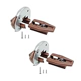 Bumooby Drawer Guide Kit 2 Sets of Compatible with Rite-Trak II Model #168, Enhanced Commercial Style Dresser Drawer Slides with Metal Backing,Drawer Stop with Roller, brown 2set, DGTR4E