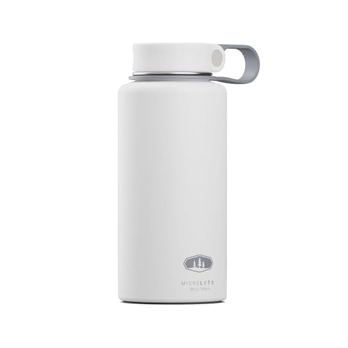 GSI Outdoors Microlite 1000 Twist Insulated Bottle, 32 fl oz, White