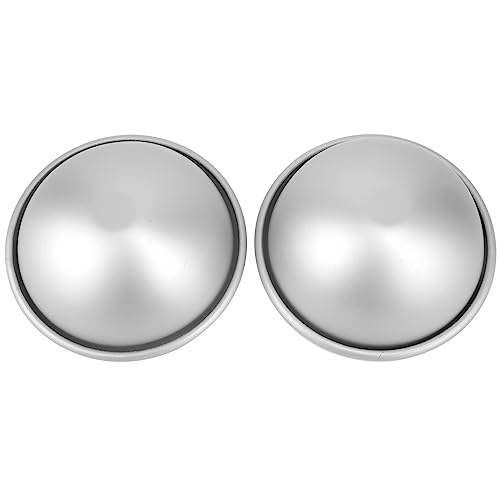 image for Cayanmydery 4 Inch Dome & Hemisphere Cake Molds, 2 PCS Football & Socc