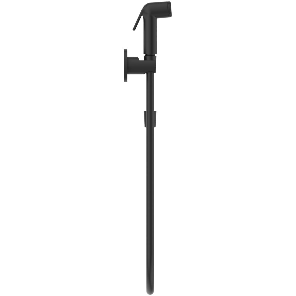 Ideal Standard - Idealspray, hidroescobilla con soporte de pared fijo, caudal de 7,2 l/min, negro seda