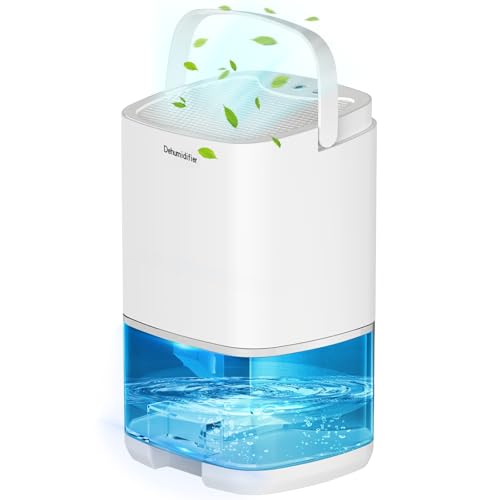 Deumidificatore elettrico, 1000ml Piccolo deumidificatore per la casa Spegnimento automatico Luce...