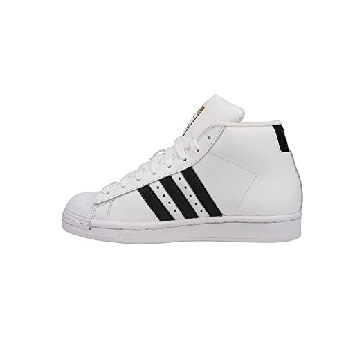 adidas Originals unisex-child Pro Model Sneaker , White/Black/Gold Foil , 4.5 Big Kid3