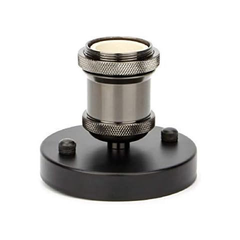 lalafancy Vintage Edison Lampenfassung E27, Retro Fassung Deckenfassung Lampensockel Lampenfuß Hängelampe Halter Pendelleuchte Adapter (Schwarz, 1 er) Cover