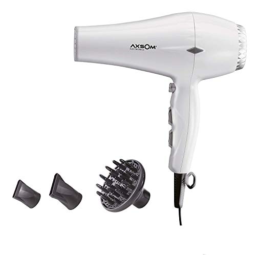Sèche-cheveux professionnel ionique, sèche-cheveux avec diffuseur, moteur professionnel 2200W, céramique avec tourmaline, séchoir cheveux avec bouton d'air froid, garantie de trois ans Cover