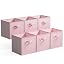 Lot De 2 Bacs De Rangement Cubiques Pliables Love From New York - Étagères Placards Chambre Bureau