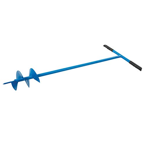 Dapetz ® Post Hole Auger 127mm Dia Creates Fence Post Holes in Most Soils Length 1100mm Professional Fence Post Auger for Fence Post Holes, Garden Fencing, Home Improvement, Post Hole Digger Drill