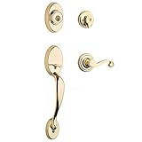 Kwikset Chelsea Single Cylinder Handleset w/Lido Lever featuring SmartKey in Lifetime Polished Brass