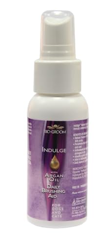 Bio-Groom - Acondicionador de aceite de argán Indulge - Acondicionador para perros - Para pieles extremadamente secas o escamosas - Con vitamina E, ácido linoleico y ácidos grasos omega-6 - Ayuda a
