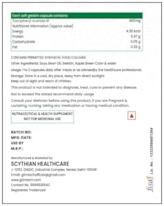 GLIMLACH Vitamin E Capsule for Glowing Face, Skin and Hair Nutrition (15 Capsules Each) (4)