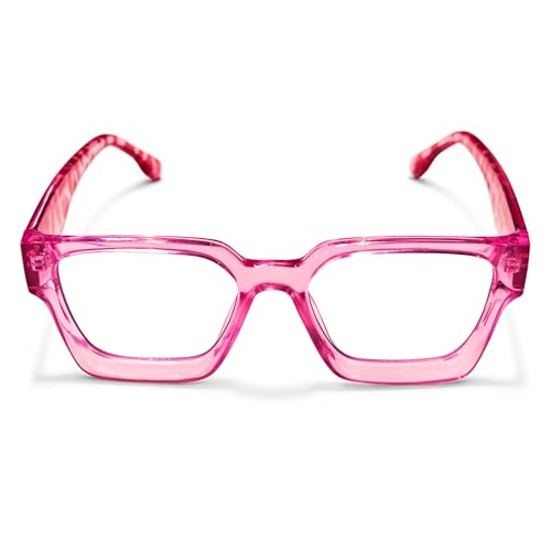 Image of livho Oversized Eyewear Frame for Woman and Men - Rectangle Fashion Glasses for Computer, Chic Preppy Frame
