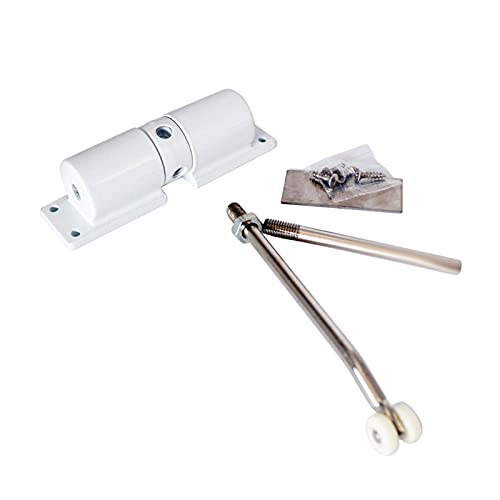 chiudiporta automatico. Chiudiporta Chiusura silenziosa automatica Chiusura idraulica invisibile for uso domestico Chiudiporta semplici piccoli Chiudiporta a molla con chiusura tampone(White)