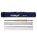 BESSTUUP Traveler Fly Fishing Rod 7-Piece 46T Carbon Fiber 9ft Rod with Tube Case