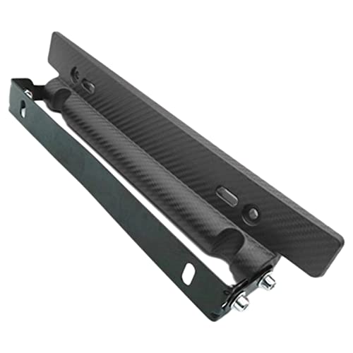 モデルノ ラ テール ナンバープレート カーボン 角度調整 ナンバープレートホルダー 汎用 ナンバープレートステー ナンバーステー YM-286-NS 黒