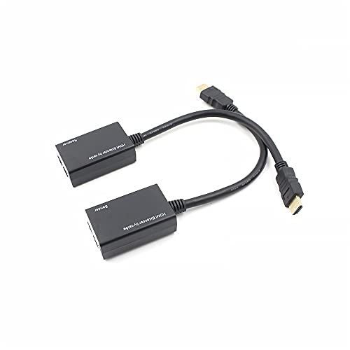 HRNAKDFKL Double rallonge HDMI, extension de câble pour vidéo HD, double adaptateur réseau Cover