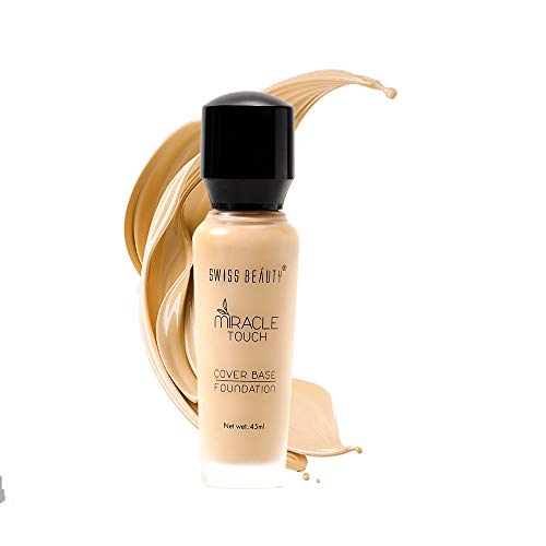 Swiss Beauty Miracle Touch Liquid Foundation, Face Makeup, Natural-Beige, 45Ml (Sb-503-03)