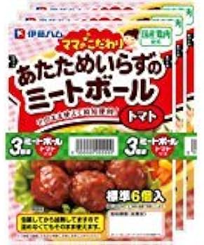 Amazon.co.jp: 伊藤ハム ママのこだわり ミートボール トマトソース 6