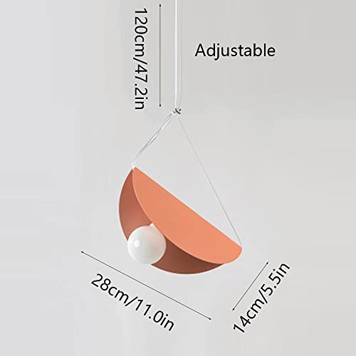 Lustre macaron E27 avec petite lampe suspendue réglable de style - 7